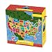 Mudpuppy Map of the U.S.A. Jumbo Puzzle