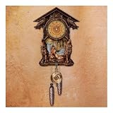 buy cheap price Timeless Spirits Decorative Wooden Cuckoo Clock: Native American-Inspired Wall Decor by The Bradford Exchange