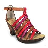 Hush Puppies Shelagh Womens Leather Sandals Ladies Cage Heel - Tan