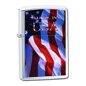 Zippo Made In USA Pocket Lighter: Sports &amp; Outdoors