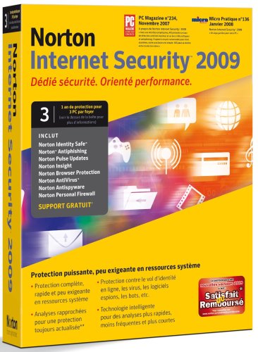 City Travel Guides Discounted  Logiciels : Mise à jour - Norton Internet Security 2009 - 3 postes