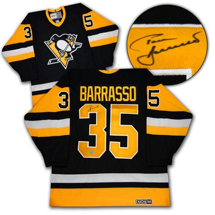 TOM BARRASSO Pittsburgh Penguins SIGNED Vintage Jersey