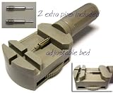 Watch Band Link Pin Remover for Bracelet Adjustments with 2 Extra Pins