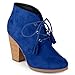 Journee Collection Womens Faux Suede Lace-up Ankle Booties