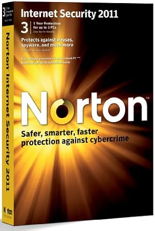 Norton Internet Security 2011, 3 Computers, 1 Year Subscription (PC)