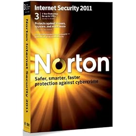 Norton Internet Security 2011, 3 Computers, 1 Year Subscription (PC)