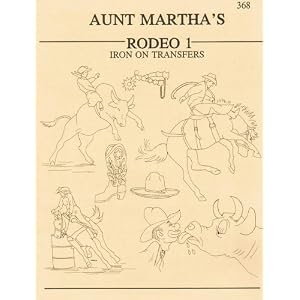 Rodeo-Western-Cowboy-Aunt-Martha-s-Hot-Iron-Embroidery-Transfers-Booklet