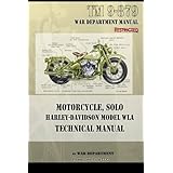 motorcycle solo harley davidson model wla technical manual