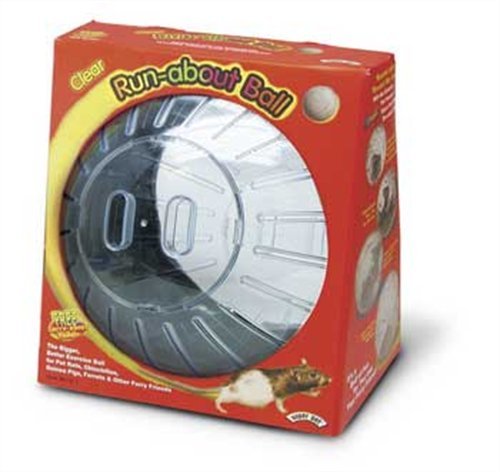 Super Pet Giant Chinchilla Run-About 11-1/2-Inch Exercise Ball, Clear