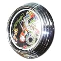 Trend Import 10296800 - Trend Import - Ed Hardy Neon Uhr mit chromefarbenen Rahmen
