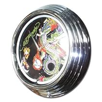 Trend Import 10296800 - Trend Import - Ed Hardy Neon Uhr mit chromefarbenen Rahmen