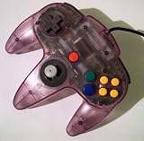 NINTENDO 64 CONTROLLER CLEAR PURPLE VERSION N64
