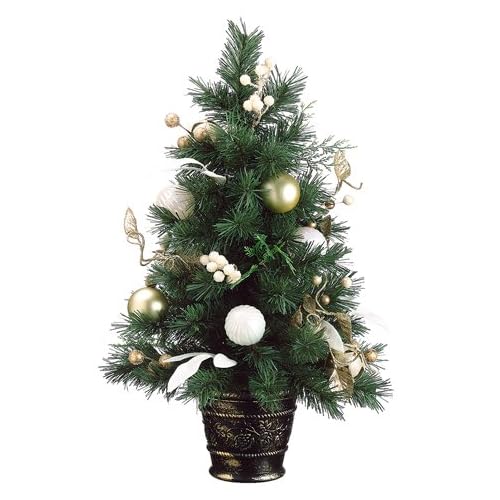 2 ft gold decorated christmas trees pictures