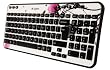 Logitech K360 Tastatur schnurlos Fingerprint Flowers (deutsches Tastaturlayout, QWERTZ)