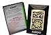 Zippo Floral Brushed Brass Pocket Lighter