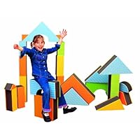 Edushape 5' Jumbo Textured Blocks, Set of 32 toys