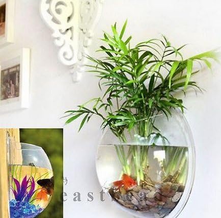 Home Decoration Pot Wall Hanging Mount Bubble Aquarium Bowl Fish Tank Aquarium