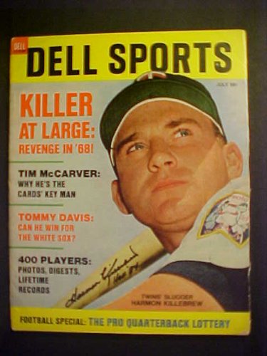 Harmon Killebrew Minnesota Twins Autographed July 1968 Dell Sports Magazine