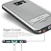 Galaxy S6 Case, OBLIQ [Skyline Advance][Gun Metal/Black] Kickstand Thin Bumper Armor Scratch Resist Fit Metallic Finish Dual Layered Heavy Duty Hard Protection Hybrid High Quality Clear Case (for Samsung Galaxy S6)
