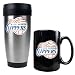 Los Angeles Clippers NBA Stainless Steel Travel Tumbler & Black Ceramic Mug Set - Primary Logo by Great American Products