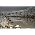 Frozen Lake and Trees Gallery Wrapped Canvas - 24x36"