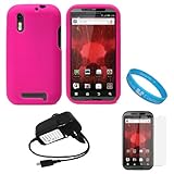 Pink Protective Silicone Skin for Motorola Droid Bionic XT865 (Verizon Wire ....