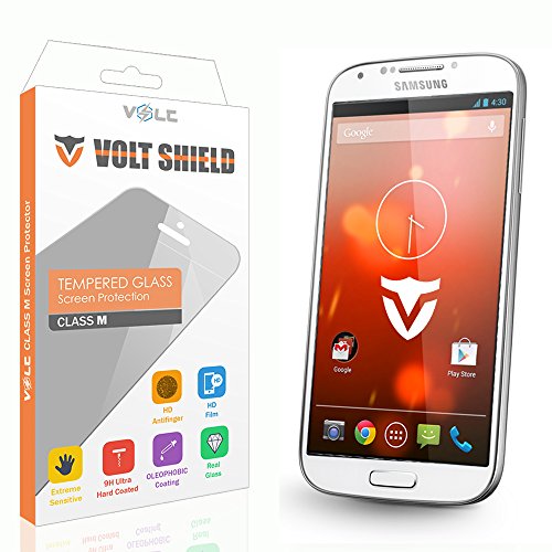 Galaxy S5 Screen Protector, Volt Shield Samsung Galaxy S5 Glass Screen Protector with Lifetime Replacement Warranty - [tempered glass] - Premium Protective Screen Guard - Extremely Smooth / Bubble-free Shield / Anti-scratch / Fingerprint Resistant / Explosion Proof / Silicone Adhesive / Oleophobic / 9H / Anti-glare / High Sensitivity / Completely Transparent / High Definition (HD) - Kit Comes in Risk - Free Retail Packaging