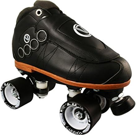 Roller Derby Speed Skates - Vanilla Brass Knuckle Blackout Gorilla Pro With Tuxedo Wheels