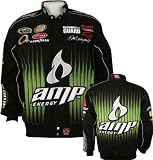 Dale Earnhardt Jr. #88 Black/Green AMP Cotton Twill Jacket