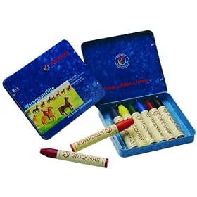 Stockmar Beeswax Stick Crayons - Set of 8 by inspiredplay