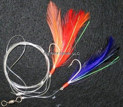 2HK RCK COD RIG 3/0 MIX FTHRS