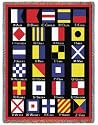 Nautical Flags Throw - 70 x 53 Blanket/Throw