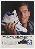 1990 Bill Laimbeer NBA Rings Converse Shoes Photo Print Ad