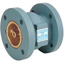 NIBCO NHDZ00H Cast Iron Check Valve, Inline, Silent Check, Class 125, Buna-N Nitrile Rubber Seat, 4" Flanged