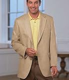 Review   / Executive 2-Button Silk Sportcoat-Stone
