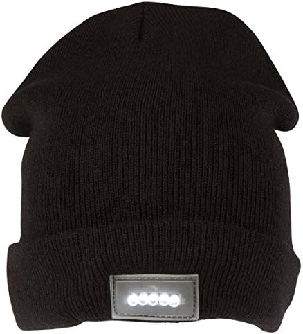 5 White LED Unisex Men Women Child Knitted Beanie Hat Skull Cap Handsfree Flashlight Light Perfect for Camping Hiking Fishing Car Repair Home Repair Jogging Running Hiking