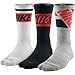 Nike New 3 Pack Unisex Dri-FIT Fly Rise Crew Socks Multi Color Large
