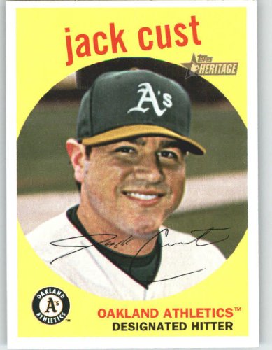 2008 Topps Heritage #100 Jack Cust - Oakland Athletics (Baseball Cards)