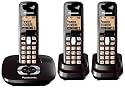 Panasonic KX-TG6423GT schnurloses DECT-Telefon Trio mit Anrufbeantworter schwarz