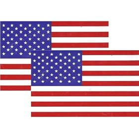 USA American Flag Magnets (set of 2) 4 x 7 inches