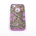 JUSTING@Apple iPhone 5C 3-piece Triple Layer Hybrid Real Tree Camo Hybrid Hard Case Cover (Purple)
