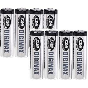 8 x Digimax AA 800 mAh Rechargeable Batteries