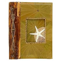 All Natural Handmade Journal - Starfish Sand Design