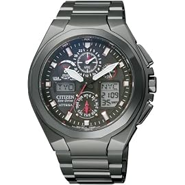 CITIZEN (シチズン) 腕時計 ATTESA アテッサ Eco-Drive エコ・ドライブ 電波時計 ジェットセッター オールDLC 20周年記念限定モデル ATV53-2834 メンズ