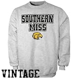 NCAA Southern Miss Golden Eagles Youth Ash Vintage Crew Sweatshirt