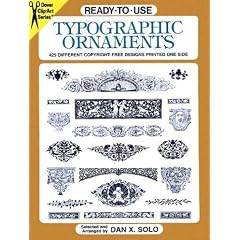 Ready-To-Use Typographic Ornaments: 429 Different Copyright-Free Designs Printed One Side