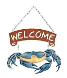 Outdoor Living : Kathy Hatch Blue Crab Collection Welcome Sign