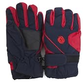 Kids/Childrens Extra Warm Thermal Padded Ski Gloves with Palm Grip