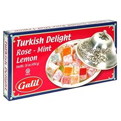 Galil Turkish Delight, Rose-Mint-Lemon, 16-Ounce Boxes (Pack of 4)