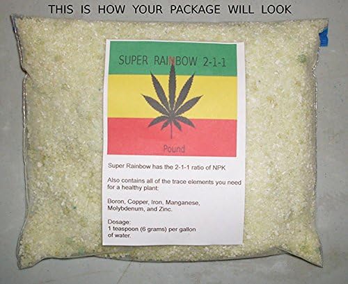 Super Rainbow Cannabis 2-1-1 Fertilizer 2 LBS